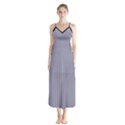 Coin Grey - Button Up Chiffon Maxi Dress View1