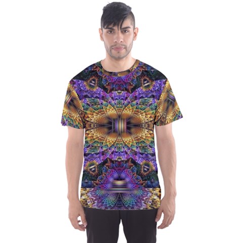 Fractal Illusion Men s Sport Mesh Tee by Sparkle