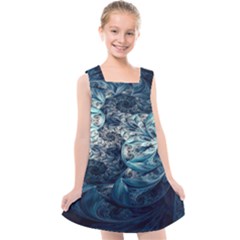 Fractal Swings Kids  Cross Back Dress by Sparkle