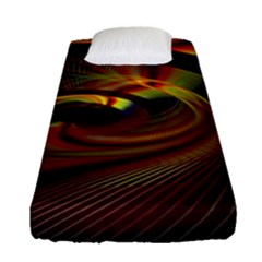 Fractal Illusion Fitted Sheet (single Size) by Sparkle