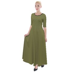 Woodbine Green - Half Sleeves Maxi Dress by FashionLane