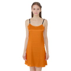 Turmeric Orange - Satin Night Slip by FashionLane