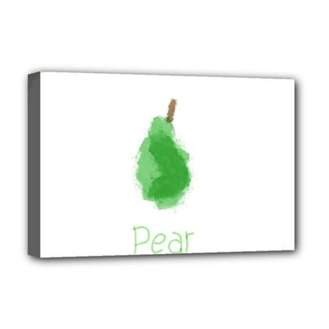 Pear Fruit Watercolor Painted Deluxe Canvas 18  X 12  (stretched) by Mariart