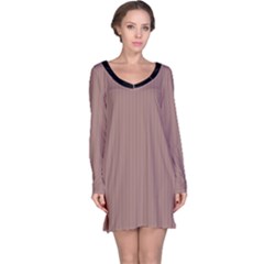 Burnished Brown - Long Sleeve Nightdress by FashionLane