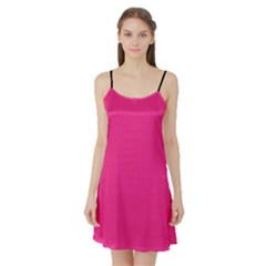 Deep Hot Pink - Satin Night Slip by FashionLane