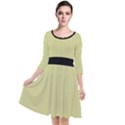 Faded Jade - Quarter Sleeve Waist Band Dress View1