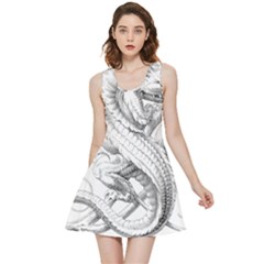 Dragon Lizard Vector Monster Inside Out Reversible Sleeveless Dress by HermanTelo