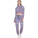 Broken TV rainbow stripe Cropped Zip Up Lounge Set View1