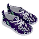 Floral blue pattern  Running Shoes View3