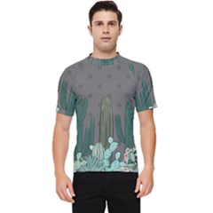 Cactus Plant Green Nature Cacti Men s Short Sleeve Rash Guard by Mariart