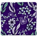 Floral blue pattern  Back Support Cushion View4