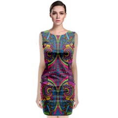 Colorful Boho Pattern Classic Sleeveless Midi Dress by designsbymallika