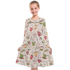 Green Tea Love Kids  Midi Sailor Dress by designsbymallika