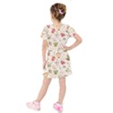 Green Tea Love Kids  Short Sleeve Velvet Dress View2