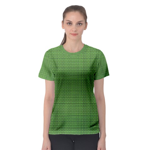 Green Knitting Women s Sport Mesh Tee by goljakoff