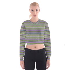 Vintage Knitting Cropped Sweatshirt by goljakoff