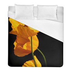 Yellow Poppies Duvet Cover (full/ Double Size) by Audy