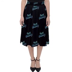 Just Beauty Words Motif Print Pattern Classic Midi Skirt by dflcprintsclothing