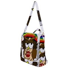  Rainbow Stoner Owl Crossbody Backpack by IIPhotographyAndDesigns