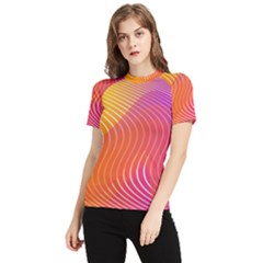 Chevron Line Poster Music Women s Short Sleeve Rash Guard by Mariart