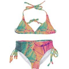 Alcohol Ink Kids  Classic Bikini Set by Dazzleway