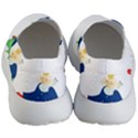 Funny  Winter Seamless Pattern With Little Princess And Her Christmas Women s Lightweight Slip Ons View4