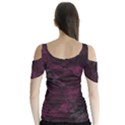 Purple alcohol ink Butterfly Sleeve Cutout Tee  View2