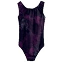 Purple alcohol ink Kids  Cut-Out Back One Piece Swimsuit View1