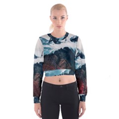 Dream Whale Cropped Sweatshirt by goljakoff