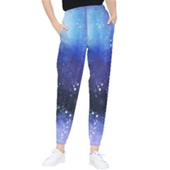 Blue Space Paint Tapered Pants by goljakoff