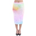 Rainbow splashes Velvet Midi Pencil Skirt View1