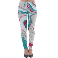 Vivid Marble Pattern Lightweight Velour Leggings by goljakoff