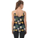 Flower Grey Pattern Floral Chiffon Cami View2