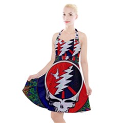 Grateful Dead - Halter Party Swing Dress  by Sapixe