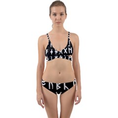 The Anglo Saxon Futhorc Collected Inverted Wrap Around Bikini Set by WetdryvacsLair