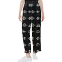 Electrical Symbols Callgraphy Short Run Inverted Women s Pants  View1