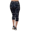 Hobo Signs Collected Inverted Lightweight Velour Capri Leggings  View2