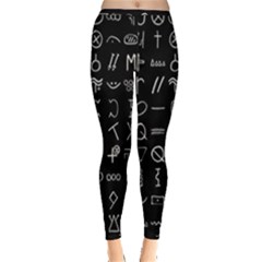 Hobo Signs Collected Inverted Inside Out Leggings by WetdryvacsLair