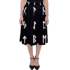 Elder Futhark Rune Set Collected Inverted Classic Midi Skirt by WetdryvacsLair