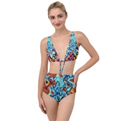 Abstrait 001 -1 (1)p Tied Up Two Piece Swimsuit by sfbijiart