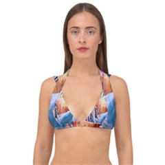 Paysage D hiver Double Strap Halter Bikini Top by sfbijiart