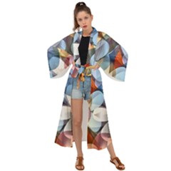 Multifleurs Maxi Kimono by sfbijiart