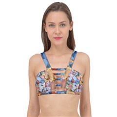 Multifleurs Cage Up Bikini Top by sfbijiart