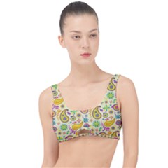 Paisley Print Yellow The Little Details Bikini Top by designsbymallika