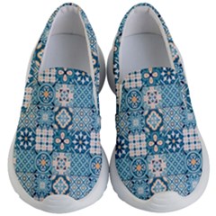 Ceramic Tile Pattern Kids Lightweight Slip Ons by designsbymallika