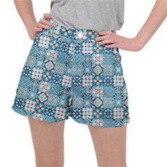 Ceramic Tile Pattern Ripstop Shorts by designsbymallika