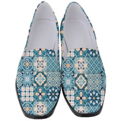 Ceramic Tile Pattern Women s Classic Loafer Heels by designsbymallika