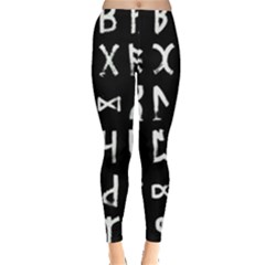 Macromannic Runes Collected Inverted Leggings  by WetdryvacsLair