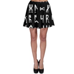 Macromannic Runes Collected Inverted Skater Skirt by WetdryvacsLair