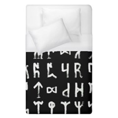 Macromannic Runes Collected Inverted Duvet Cover (single Size) by WetdryvacsLair